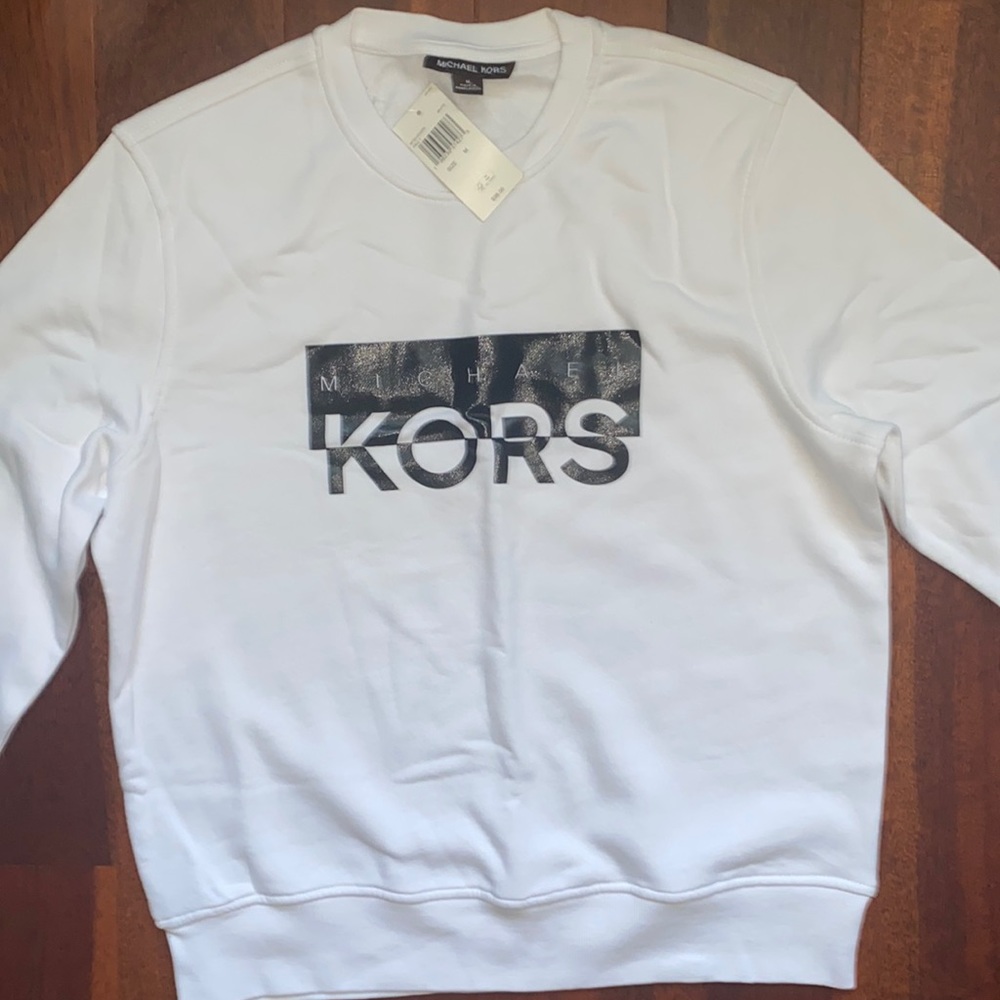 White Michael Kors Crew Neck